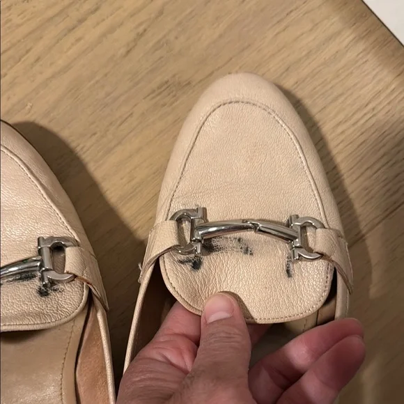 Salvatore Ferragamo Cream beige leather Loafers with Horsebit Detail 7 - Picture 3 of 6